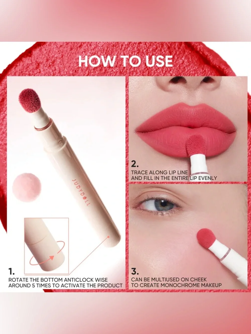 Judydoll Taro Haze Cushion Matte Lock Lip Cream- mauve w silver & purple shimmer